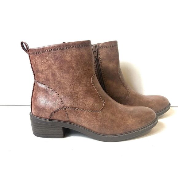Baretraps Shane Ankle Boots Women's Size 6.5M Brown Faux Leather New - Picture 3 of 11